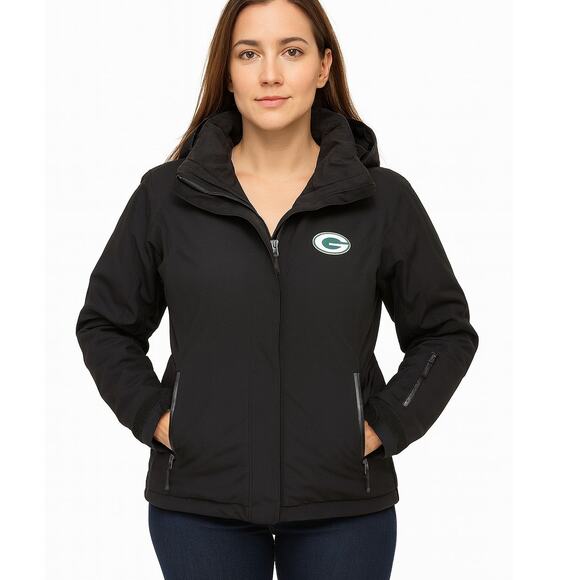 Cutter & Buck Green Bay Packers WeatherTec Alpetal Jacket – Black – Size XS - Picture 1 of 11